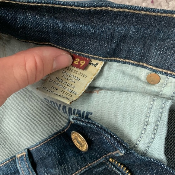 7 for all Mankind Roxanne Jeans Dark Wash Mid Rise Slim Leg Size 29 - Picture 8 of 12